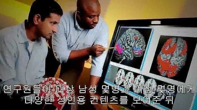 신체반응 말고요 뇌가 그리 느낀다는 얘기인 듯 ㅋ